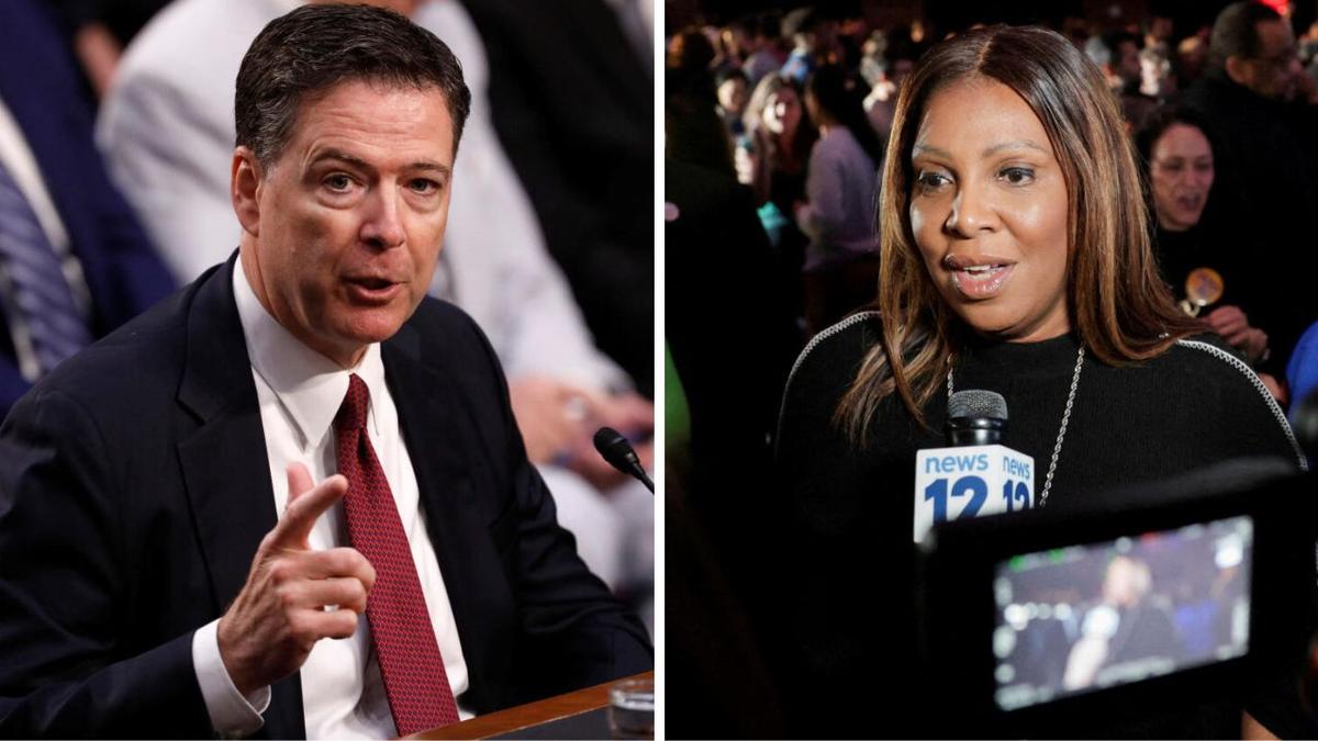 U.S. Judge dismisses criminal cases against James Comey, Letitia James