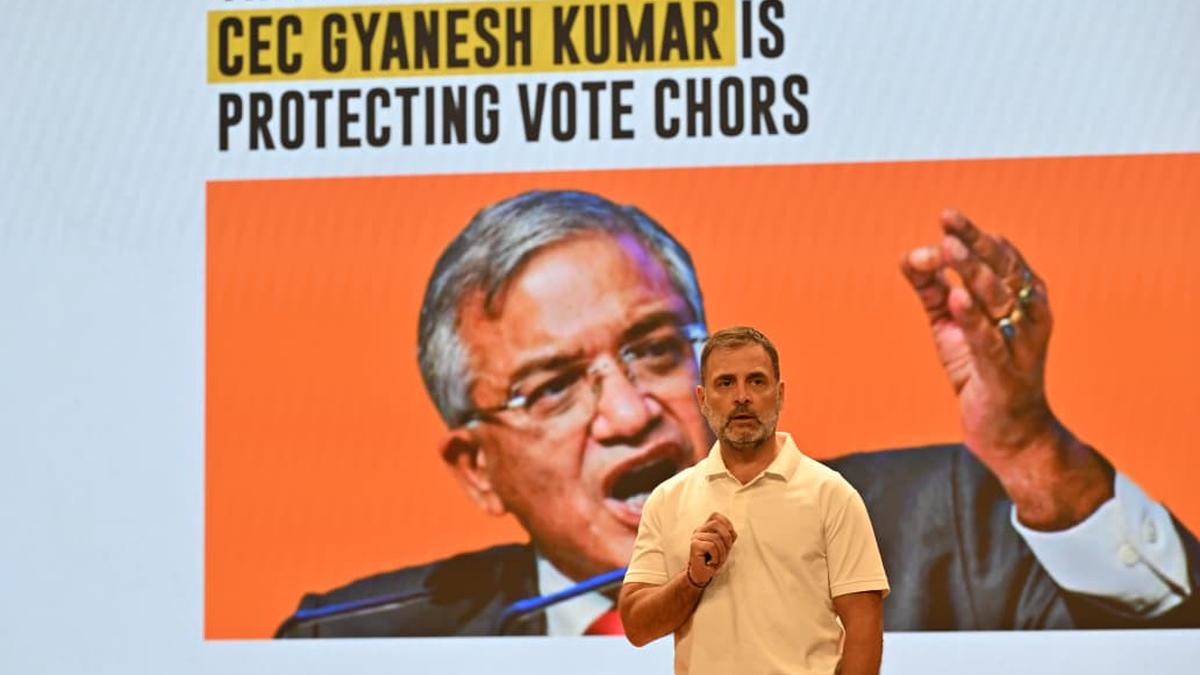 CEC Gyanesh Kumar protecting ‘vote chors’, destroyers of democracy: Rahul Gandhi