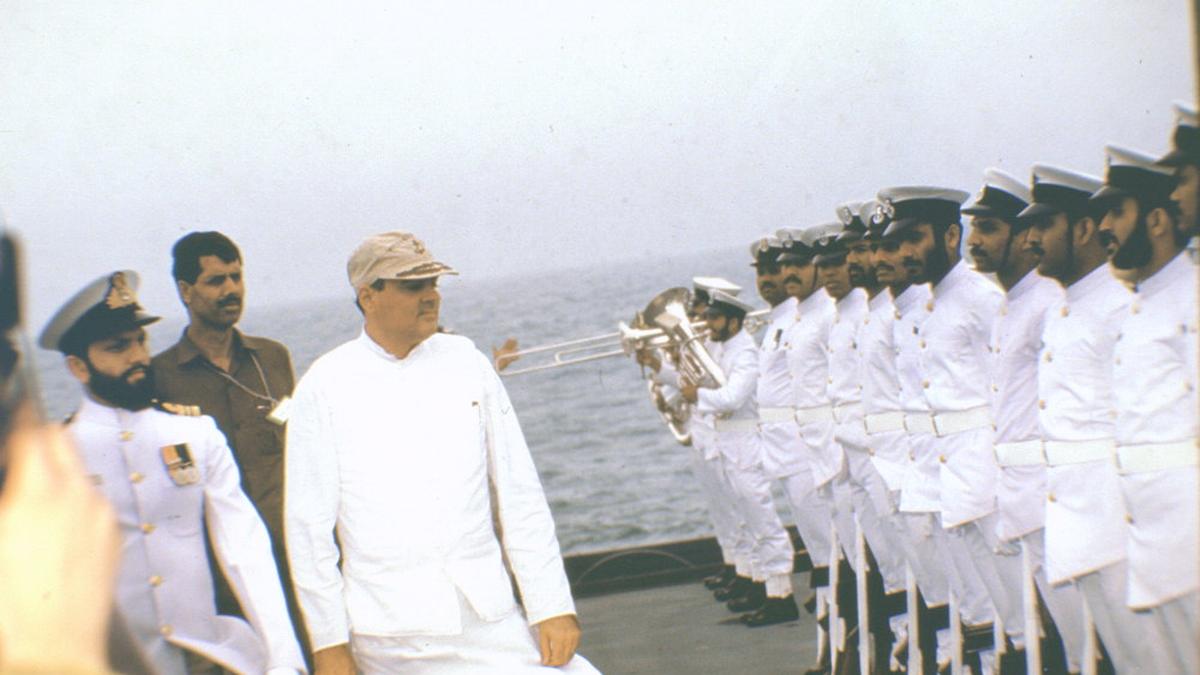 Rajiv Gandhi was onboard INS Viraat on official visit former Navy