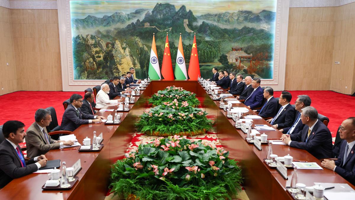 Mr. Modi holds a bilateral meeting with Mr. Xi in Tianjin, China, on August 31, 2025. Picture: X/@narendramodi