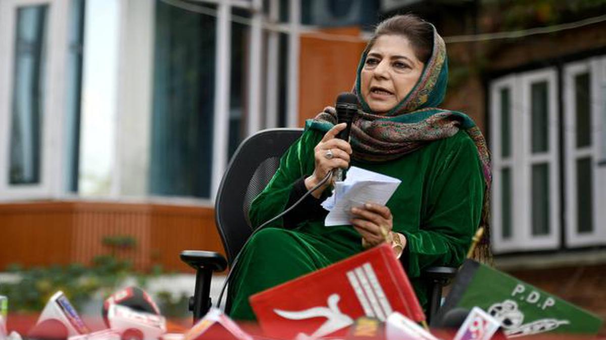 Restore Kashmir's flag: Mehbooba