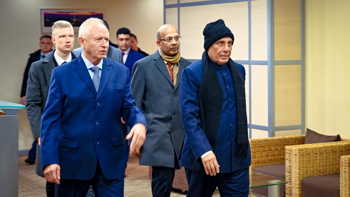 Rajnath Singh arrives in Moscow, to hold talks with Putin