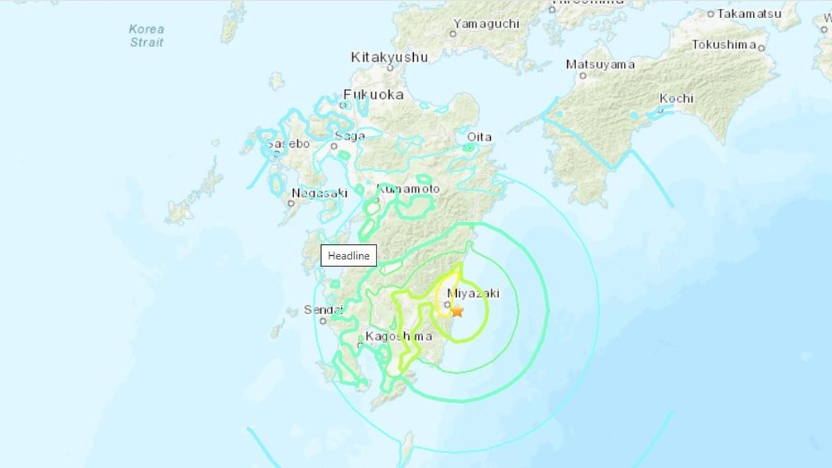 Magnitude 6.9 earthquake rattles southwestern Japan, followed by tsunami advisories