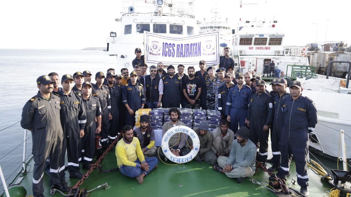 ncb joint operation seizes 62 kg meth seized in arabian sea