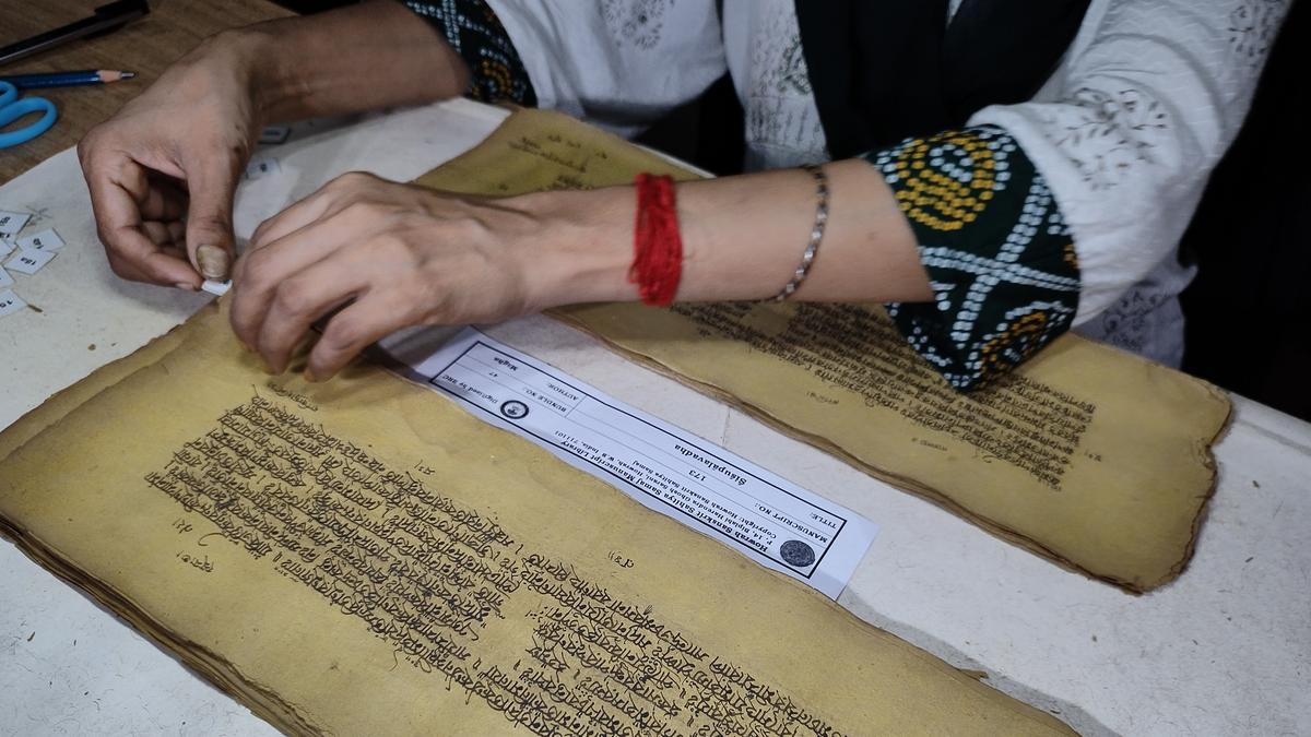 In West Bengal’s Howrah, 6,000 ancient Sanskrit manuscripts find a digital home