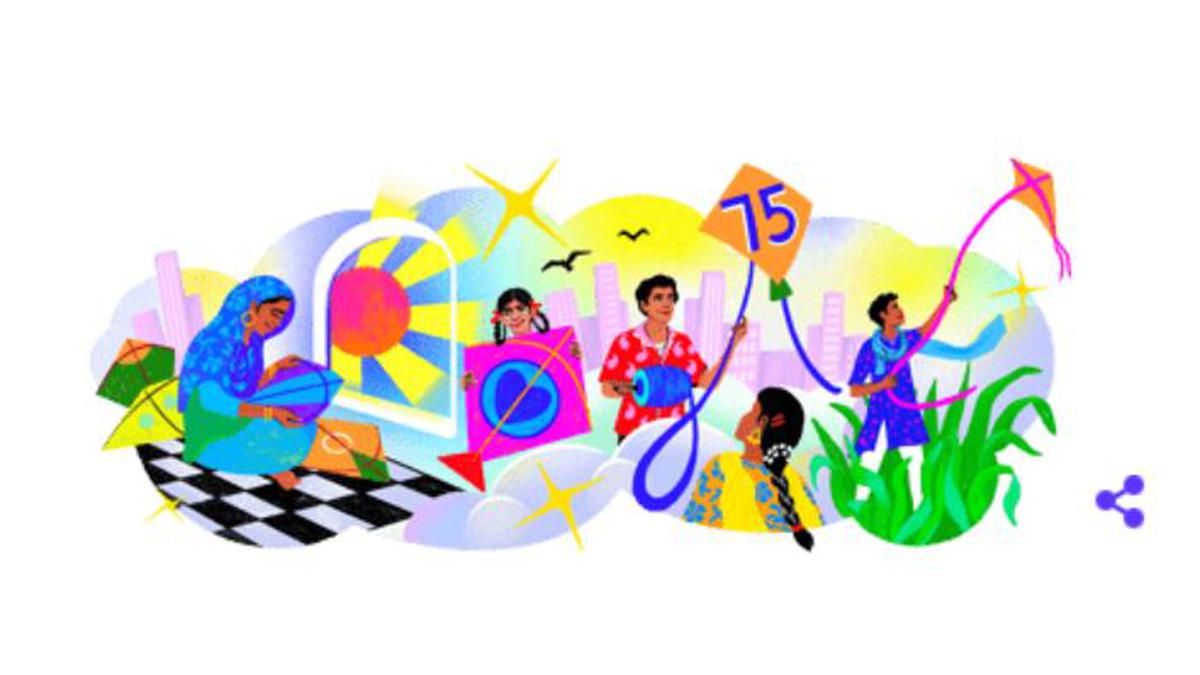 India at 75 | Google marks 75th anniversary of 'Azadi' with animated doodle inspired by kite-flying