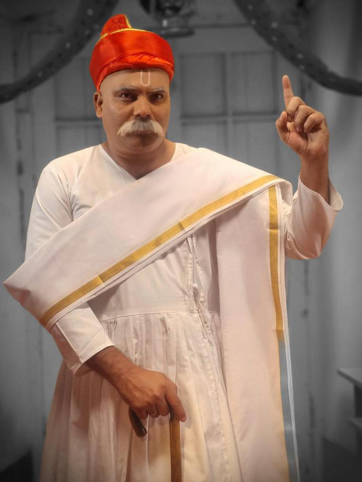 Director-actor Sunny Mandavara as Balgangadhar Tilak in Dr Hedgewar's biopic. 