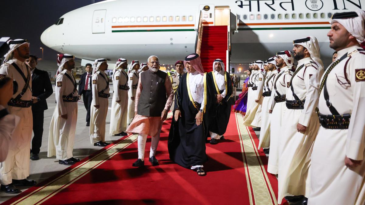 PM Modi arrives in Doha, hold talks with Qatar counterpart on boosting bilateral ties