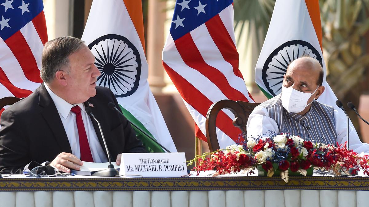 India-U.S. 2+2 dialogue | U.S. to support India’s defence of territory