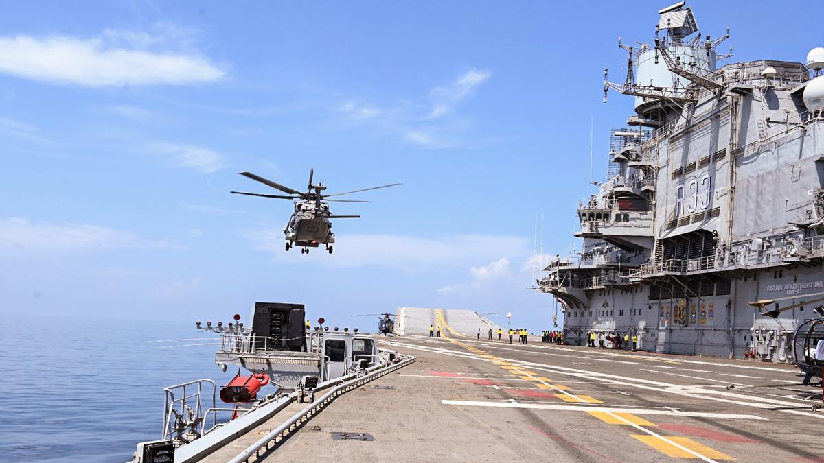 Italian carrier at Goa, holds maiden carrier exercise with Indian Navy