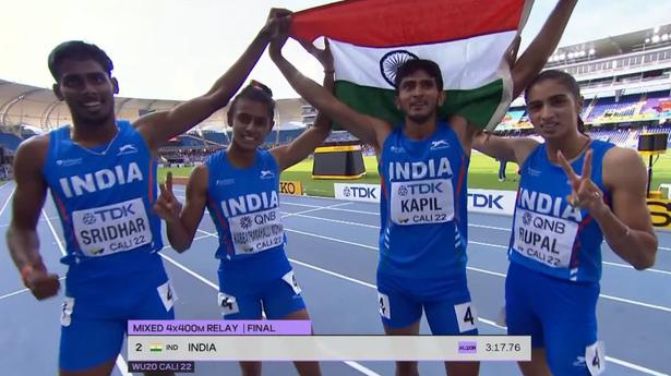 Indian mixed 4x400m relay team wins silver with Asian junior record in World U20 Athletics