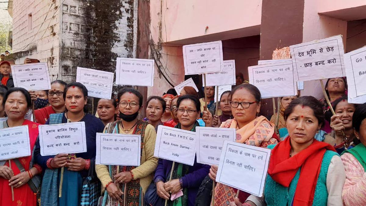 Locals in Dharchula town of Uttarakhand protest against power project, fear Joshimath-like crisis