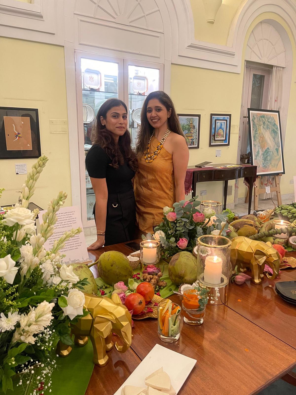 The founders of Iris Lane, Vaishnavi Reddy (left) and Kamna Vohra.