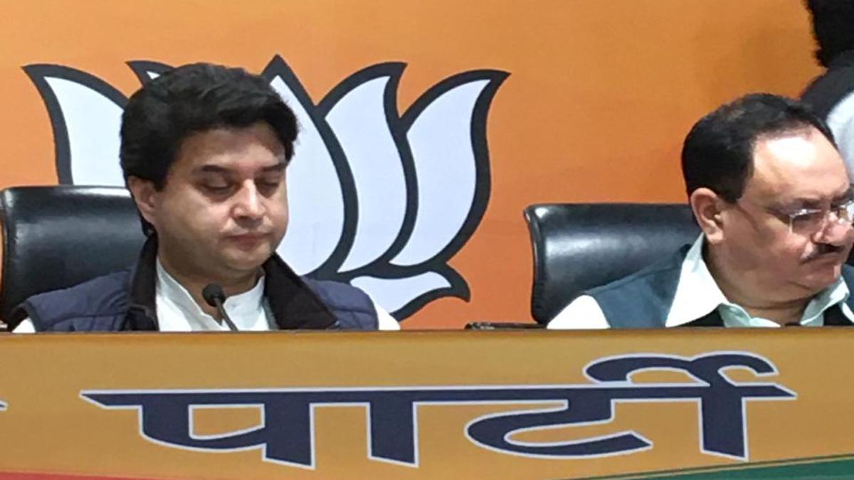 Madhya Pradesh Political Crisis: Jyotiraditya Scindia Joins BJP - The Hindu