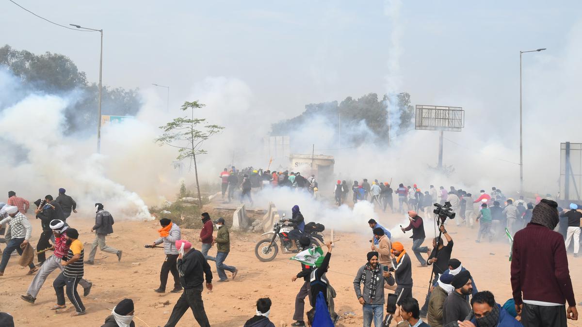 ‘Delhi-chalo’ protest: Farmers-police clash in Haryana, tear gas used to disperse agitating farmers