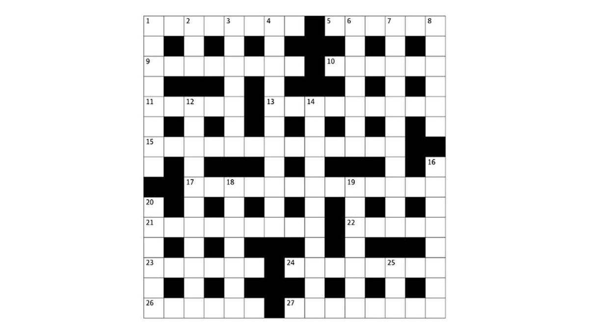 The Sunday Crossword No. 3322