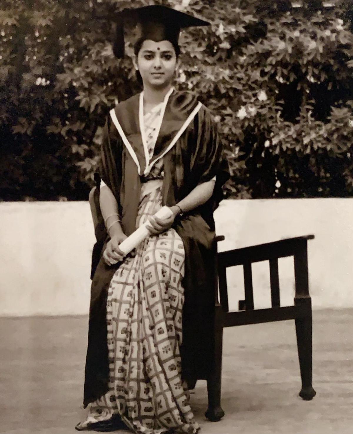 Doctor Neela Govindaraj at her MMC graduation.