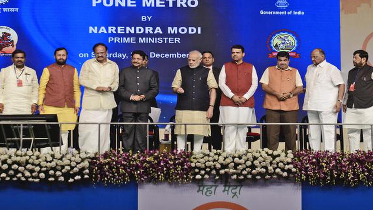 Modi inaugurates Pune Metro - The Hindu