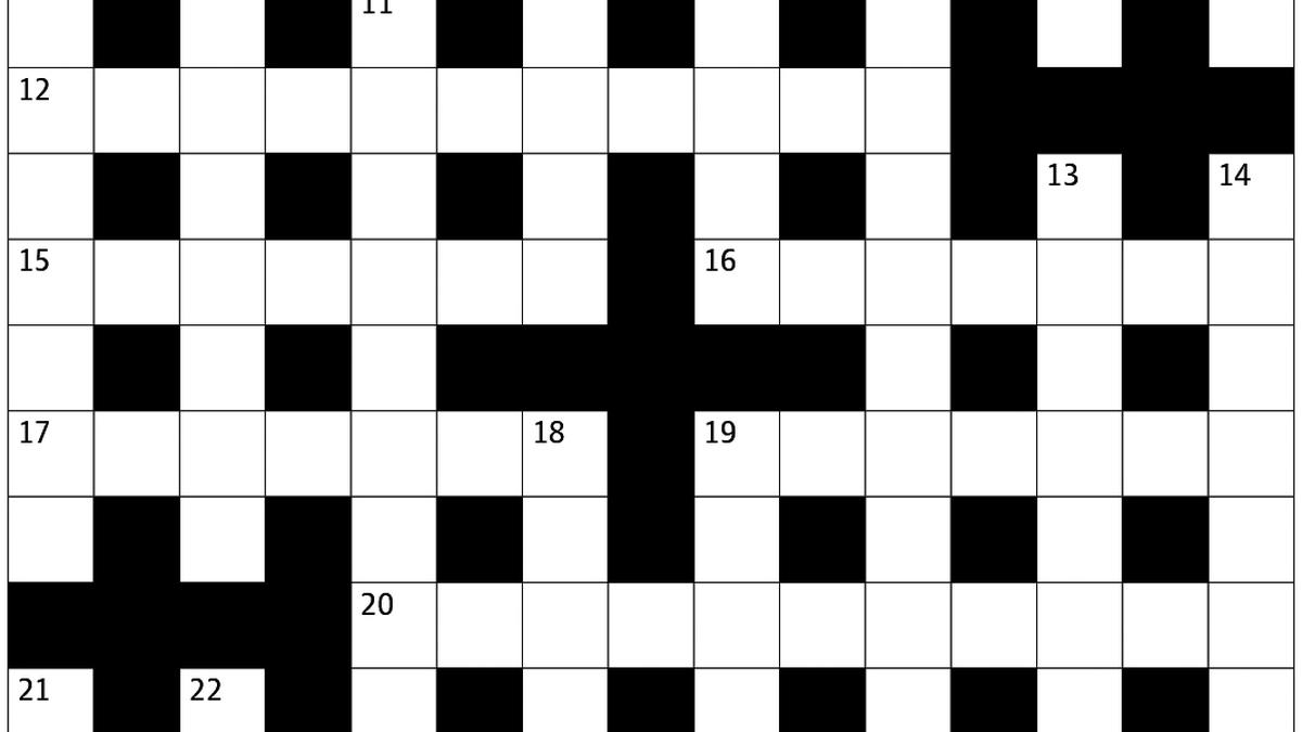 The Sunday Crossword No. 3314