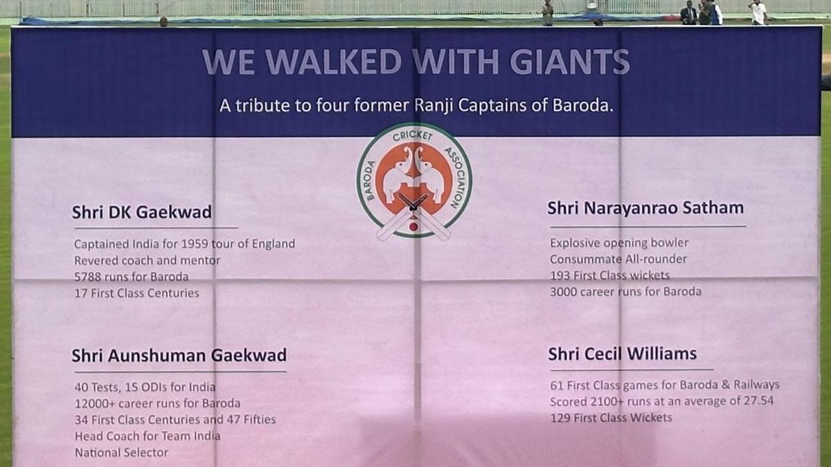 Four former Baroda cricket captains honoured at new stadium