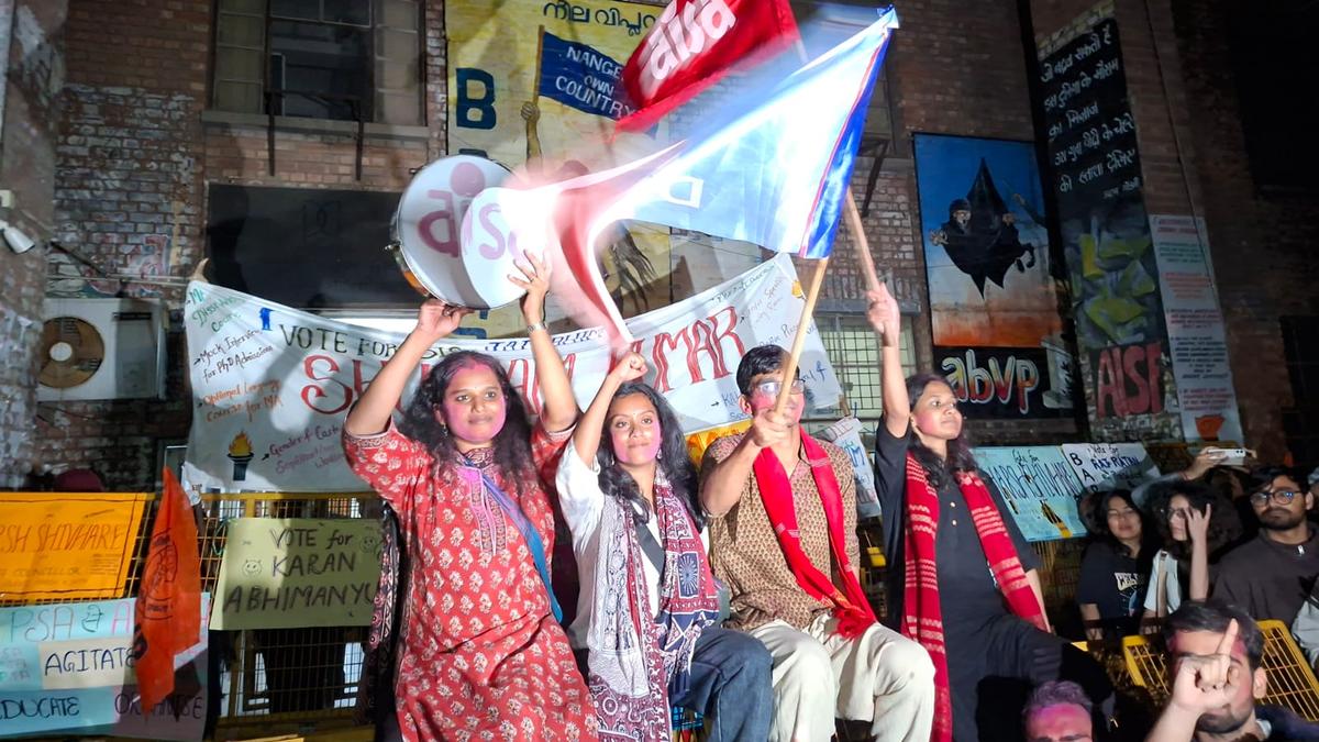 JNUSU Polls: Left Unity sweeps JNU Students’ Union polls, defeats RSS-backed ABVP