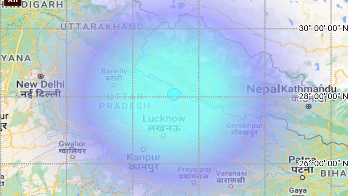 Earthquake tracker near lucknow uttar pradesh