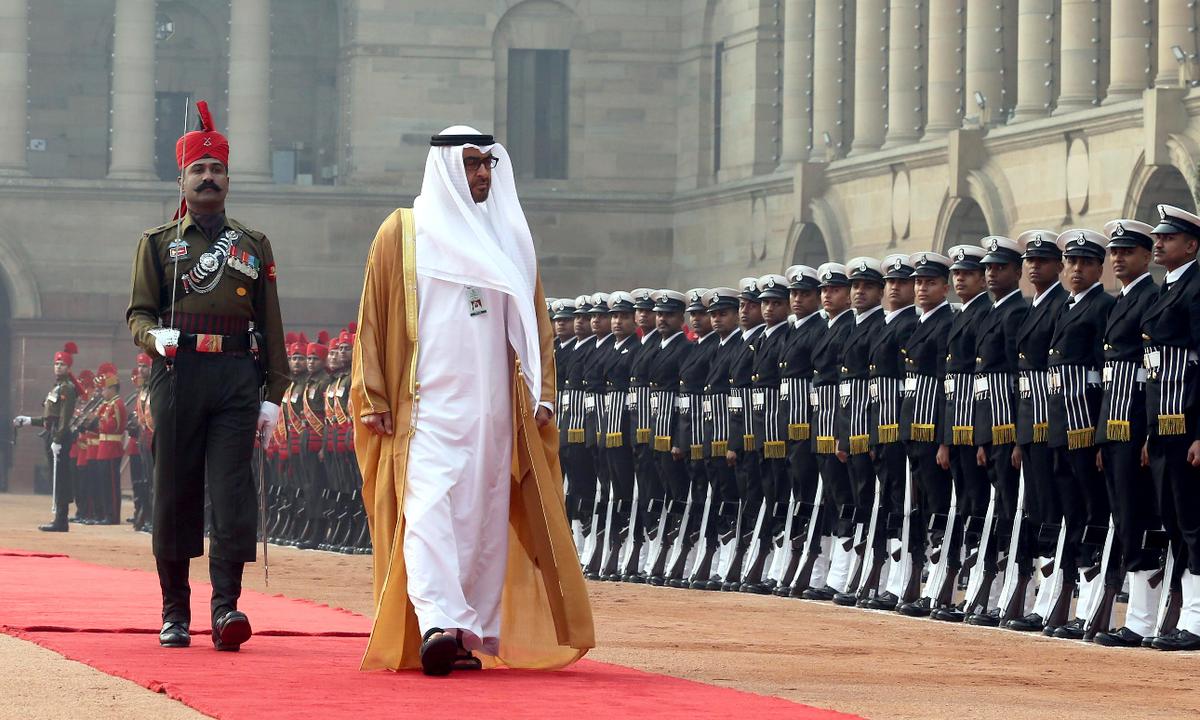 Three generations of the UAE’s Leadership have visited India. Sheikh Mohamed bin Zayed Al Nahyan Three generations of the UAE’s Leadership have visited India. Sheikh Mohamed bin Zayed Al Nahyan