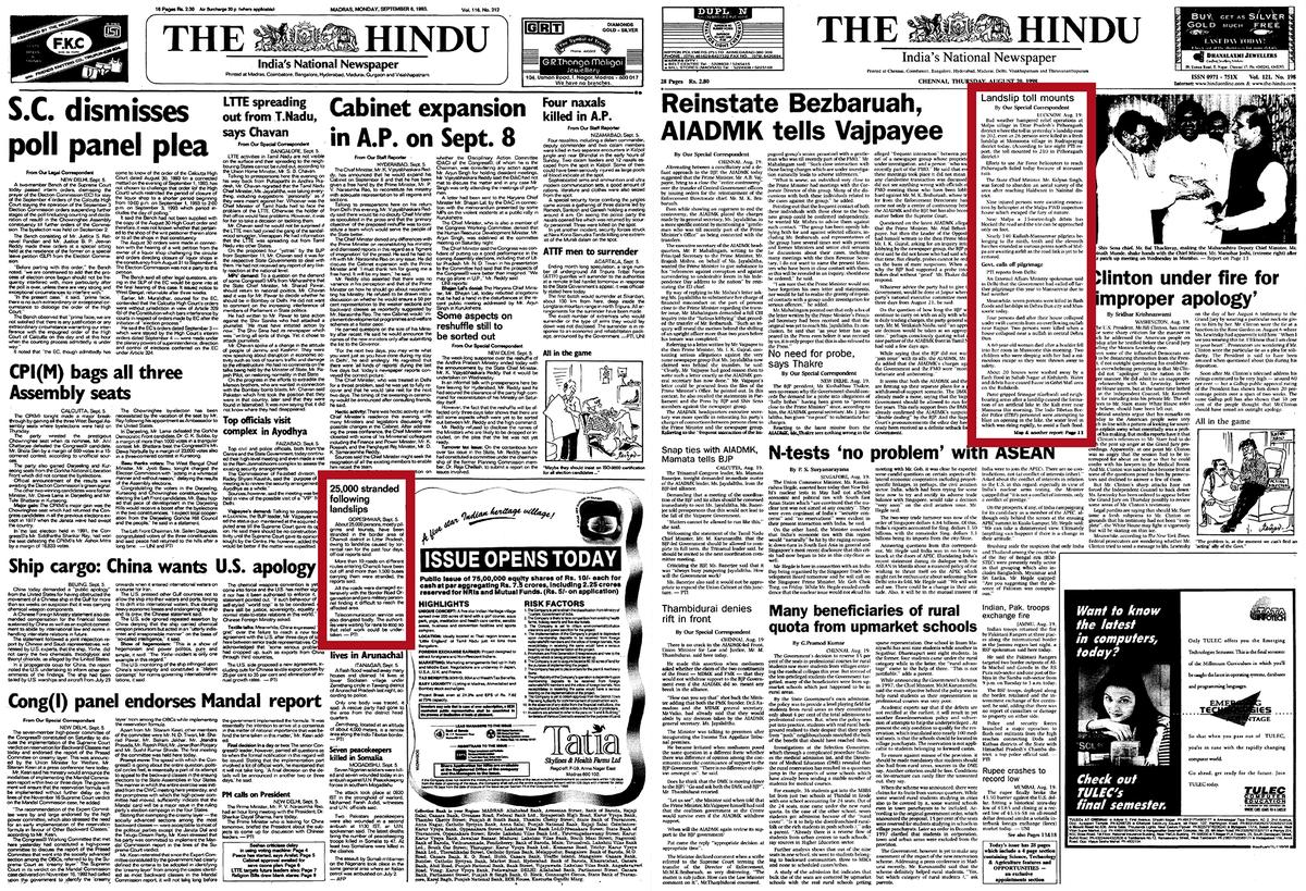 These archival images highlight the fragility of the Himalayan region. These archival images highlight the fragility of the Himalayan region.