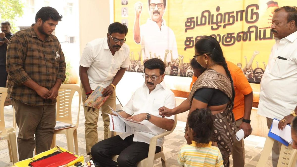 CM Stalin determines target of 440 votes for DMK at his booth