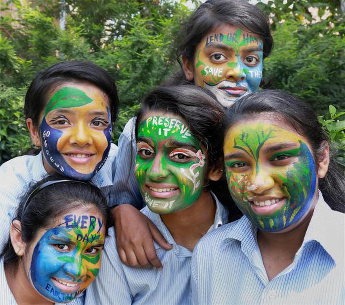 face painting on environment