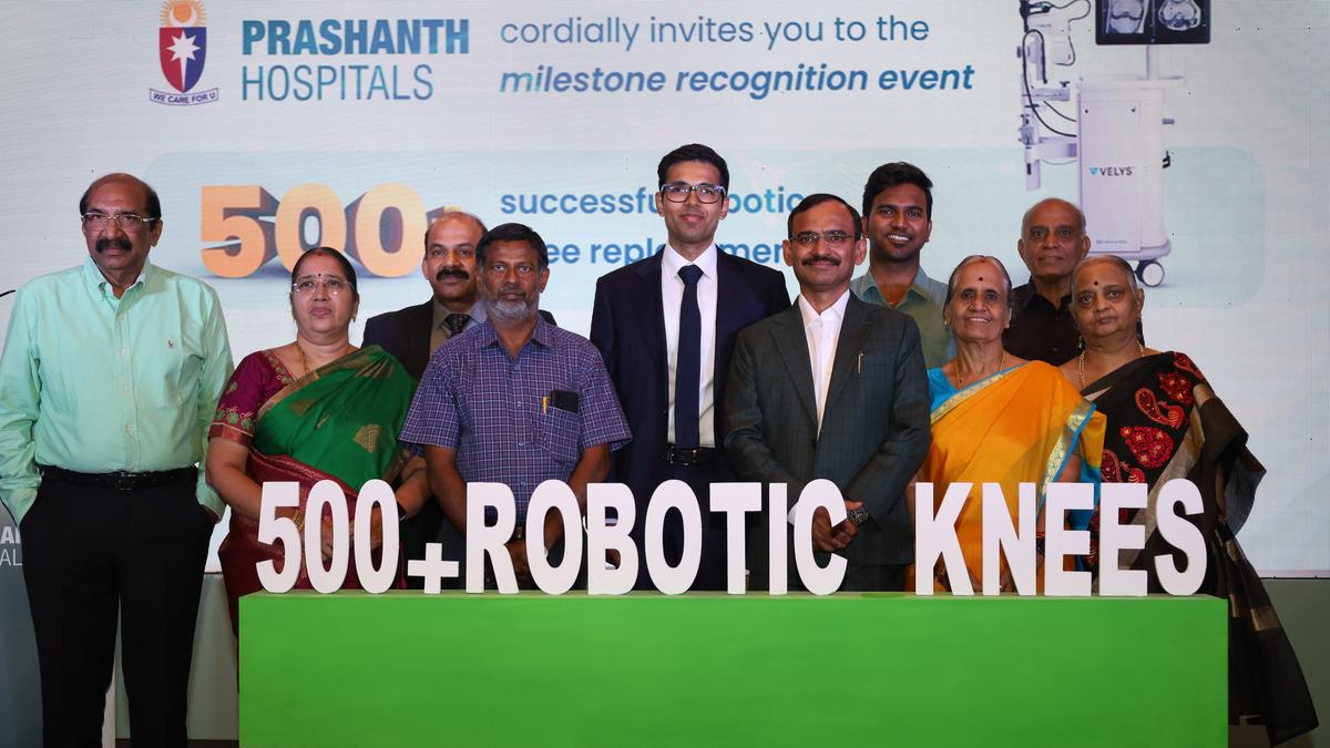 Prashanth Hospitals completes 500 robotic knee surgeries using 4th Gen Velys system