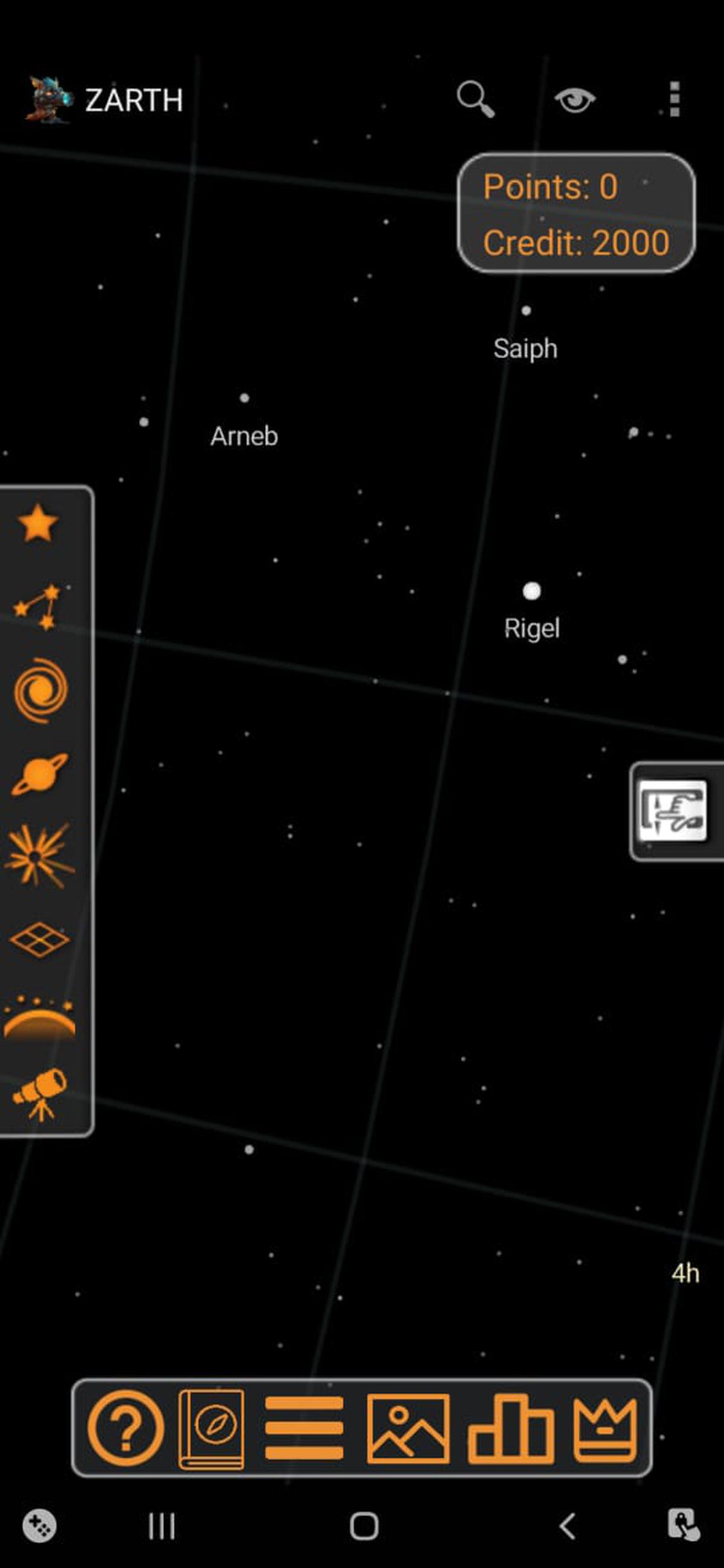 The app in use. The app in use.
