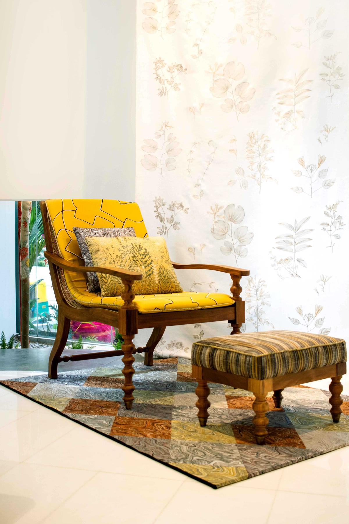 Furniture from Vinita Chaitanya’s SlowLife interpreted in After Hours fabrics