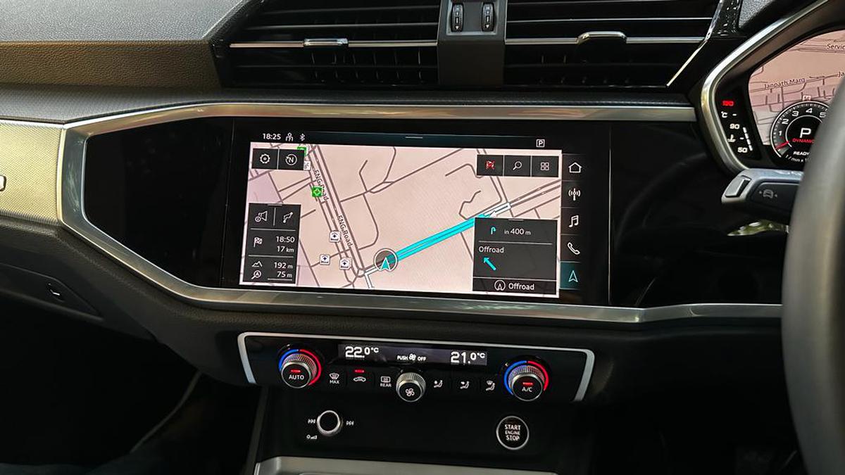 The overall UI design of the Q3’s infotainment system is simple and clean, but navigating through it can be difficult.