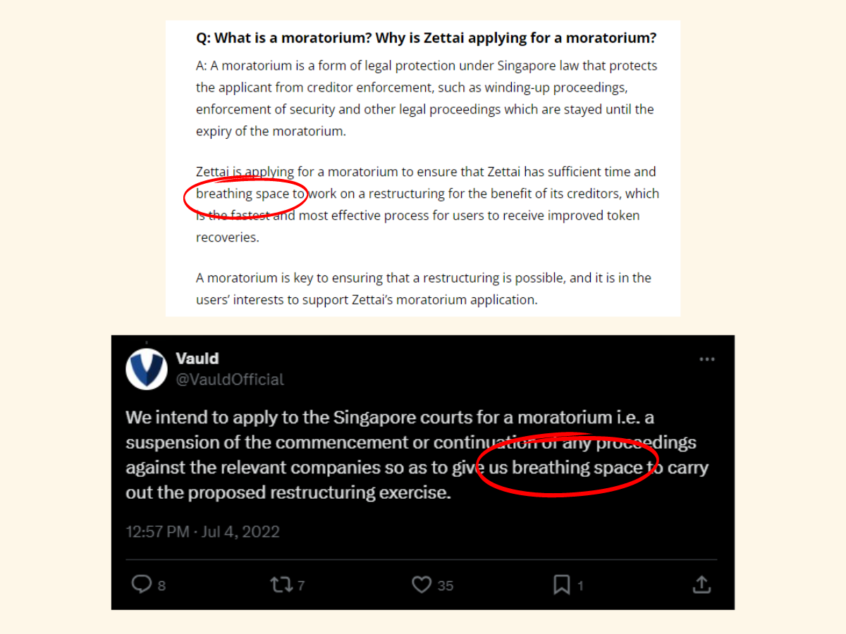 Both crypto exchanges opted for the same legal route and consulted similar experts Both crypto exchanges opted for the same legal route and consulted similar experts