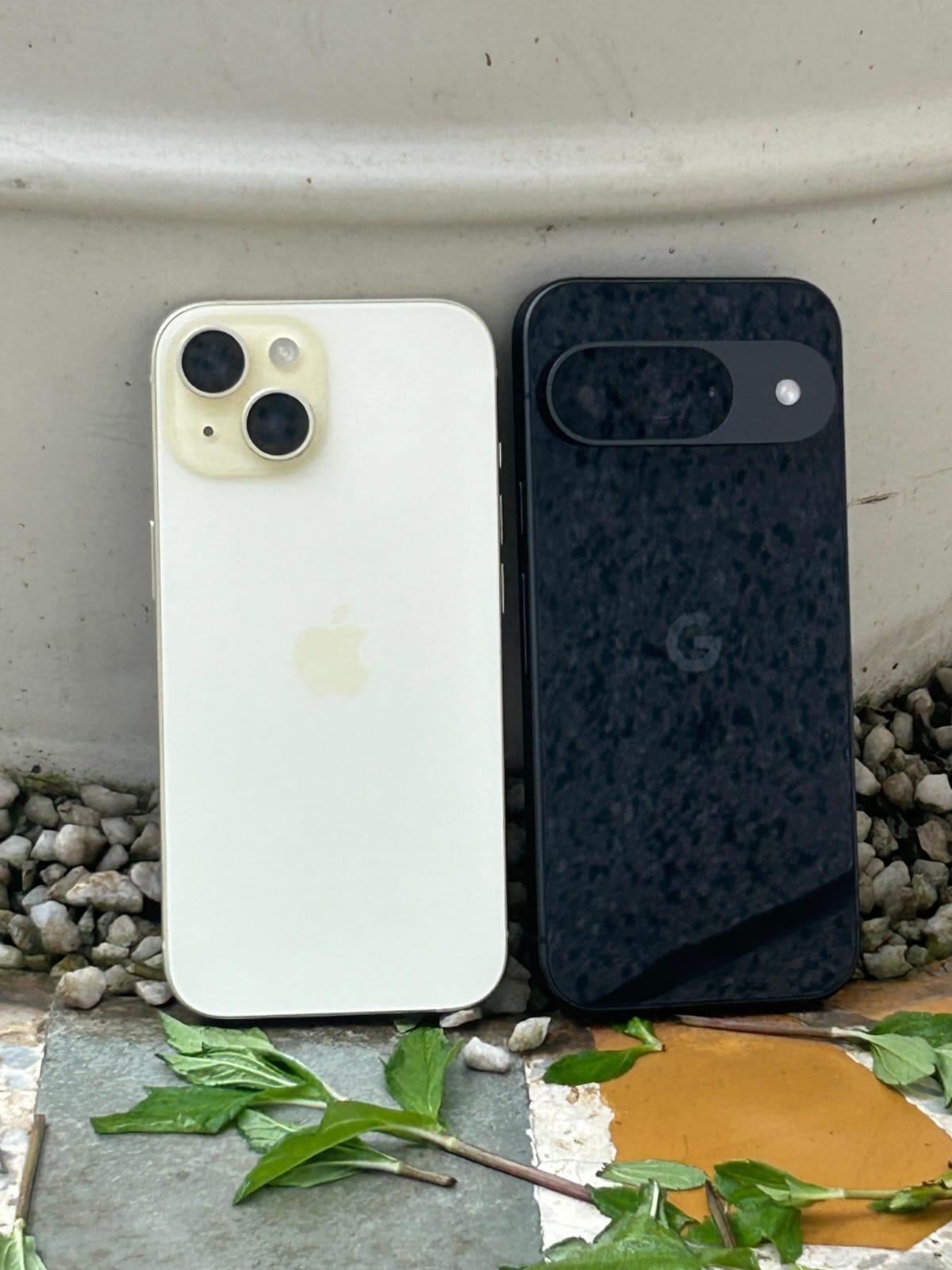 iPhone 15 (left) vs Pixel 9 (right)