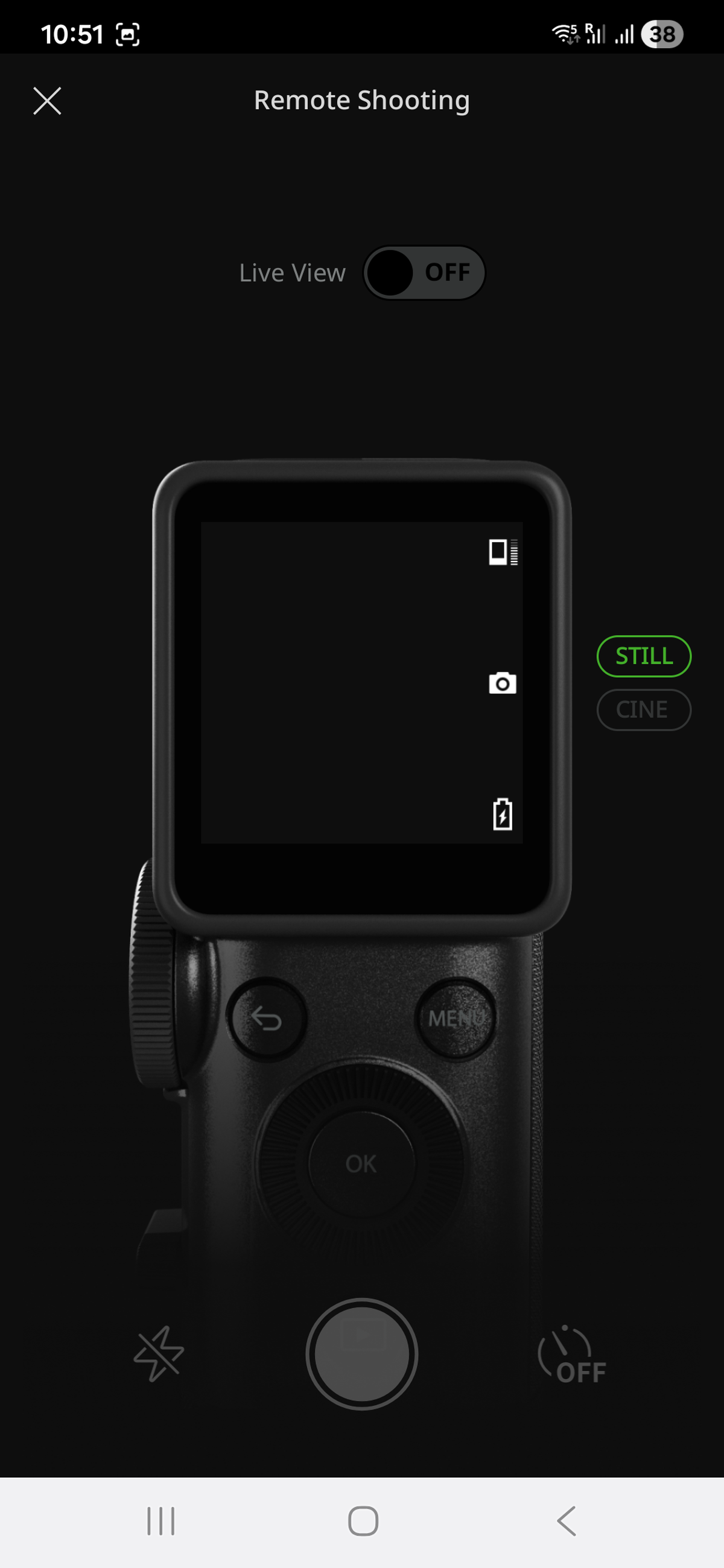 इंस्टैक्स मिनी इवो सिनेमा ऐप