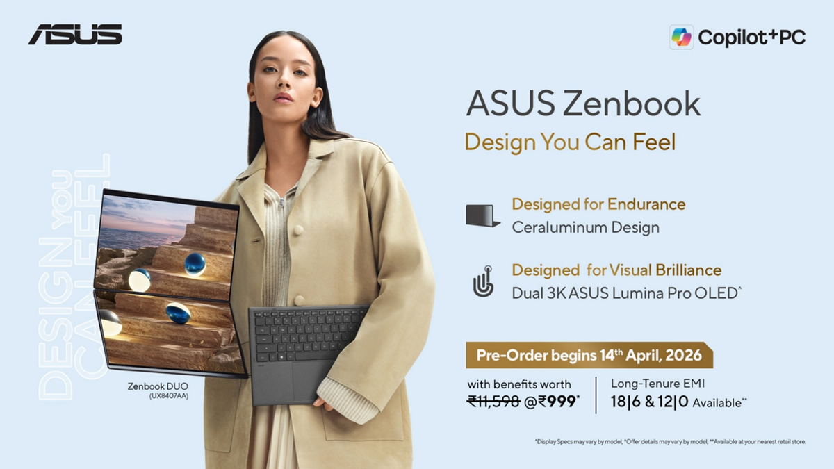 Asus lanceert een nieuwe reeks premium laptops in India, waaronder de Zenbook Duo