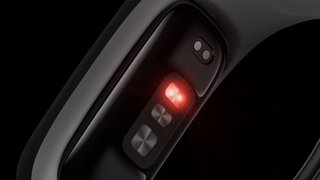 One of the LED biosignal sensors on the OnePlus Band
