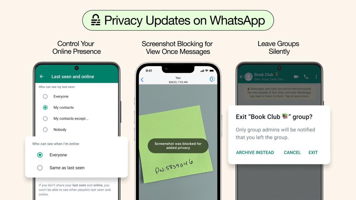 WhatsApp announces new privacy features, including leaving groups