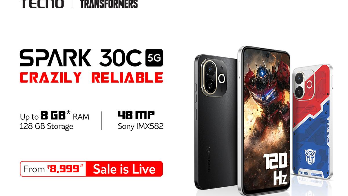 Tecno Spark 30 C 5G with transformers skin, 120 Hz refresh rate launched in India for entry segment buyers