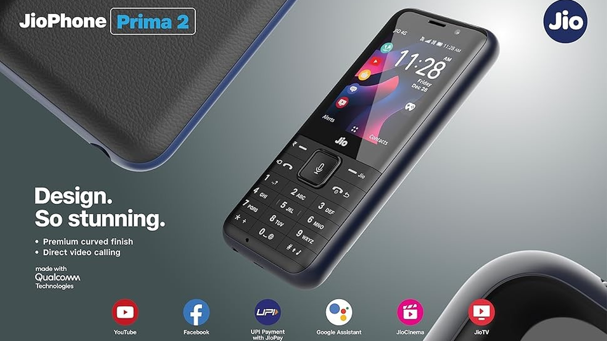 JioPhone Prima 2 4G feature phone launched with Qualcomm processor