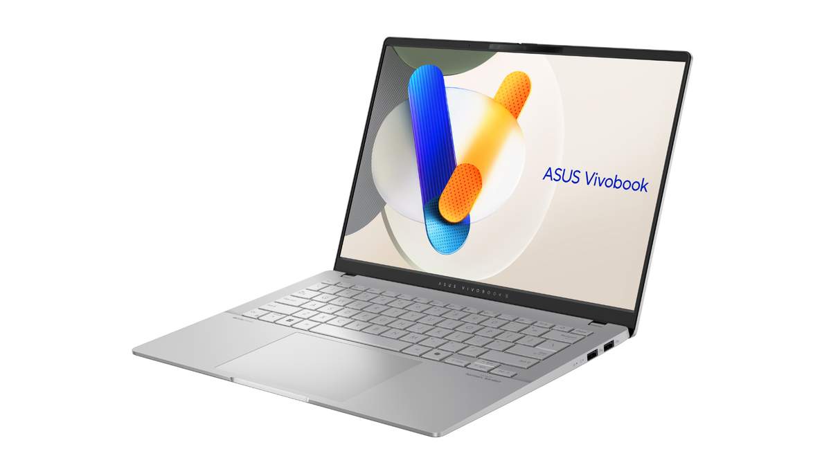 El Asus Vivobook S 14 OLED (M5406W) tiene un grosor de 1,39 cm y pesa 1,3 kg. 