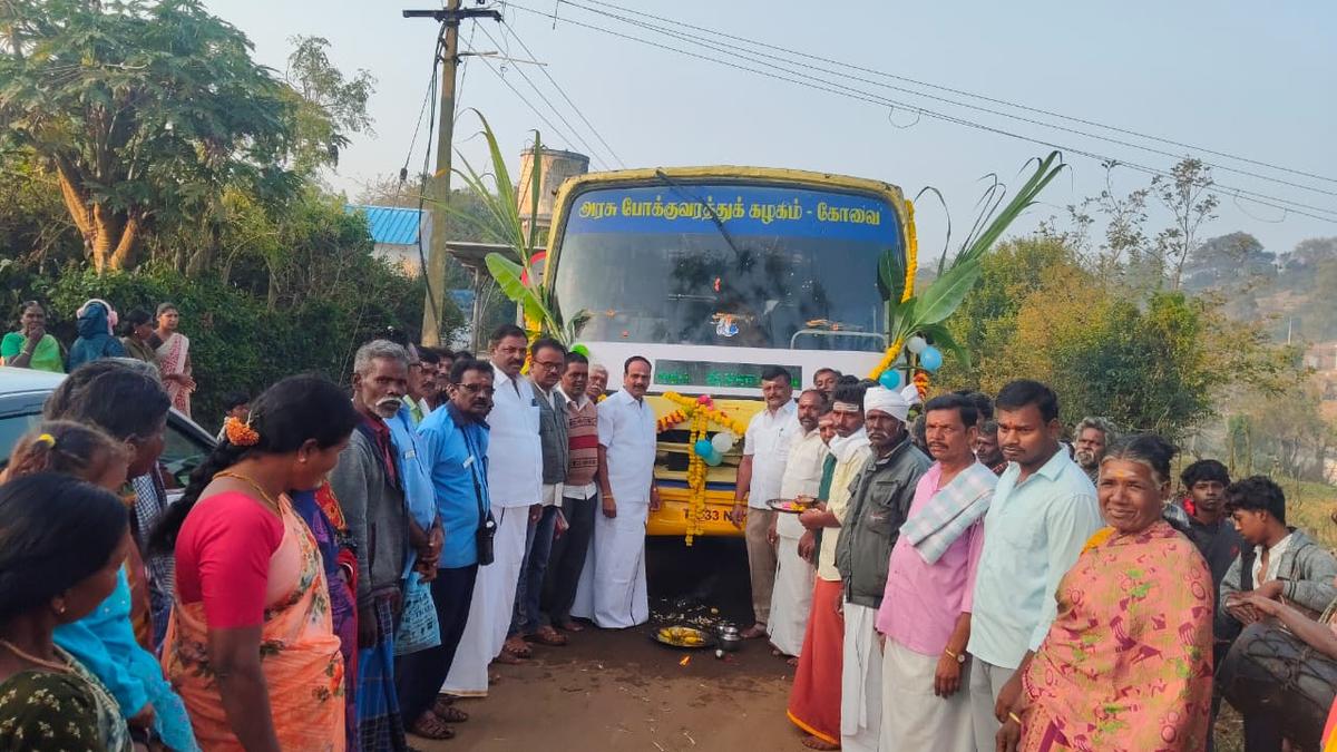 Kalithimbam tribal hamlet in Erode gets bus service