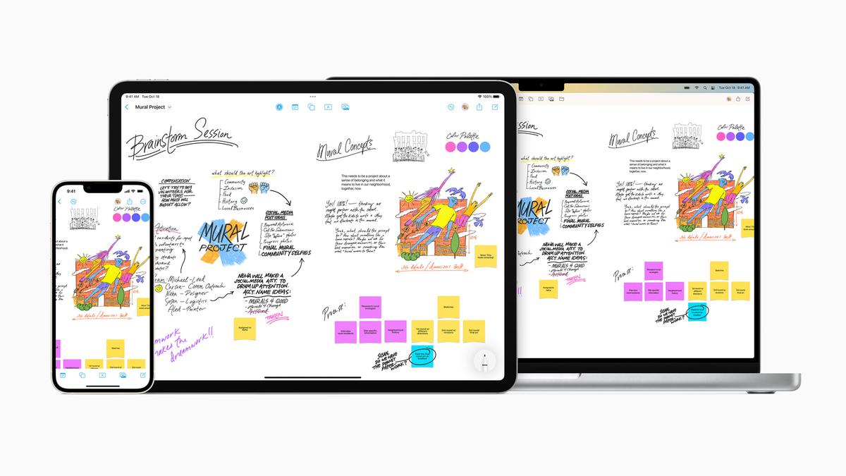 Apple releases Freeform app, a whiteboard for collaborations