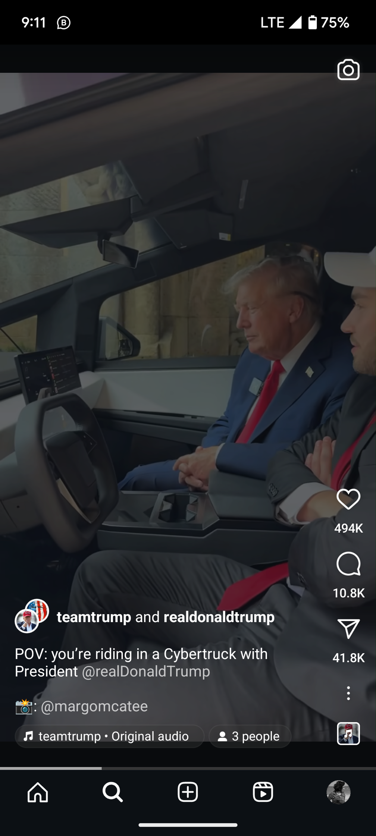 Trump's partnership with Musk is visible across all social media platforms.