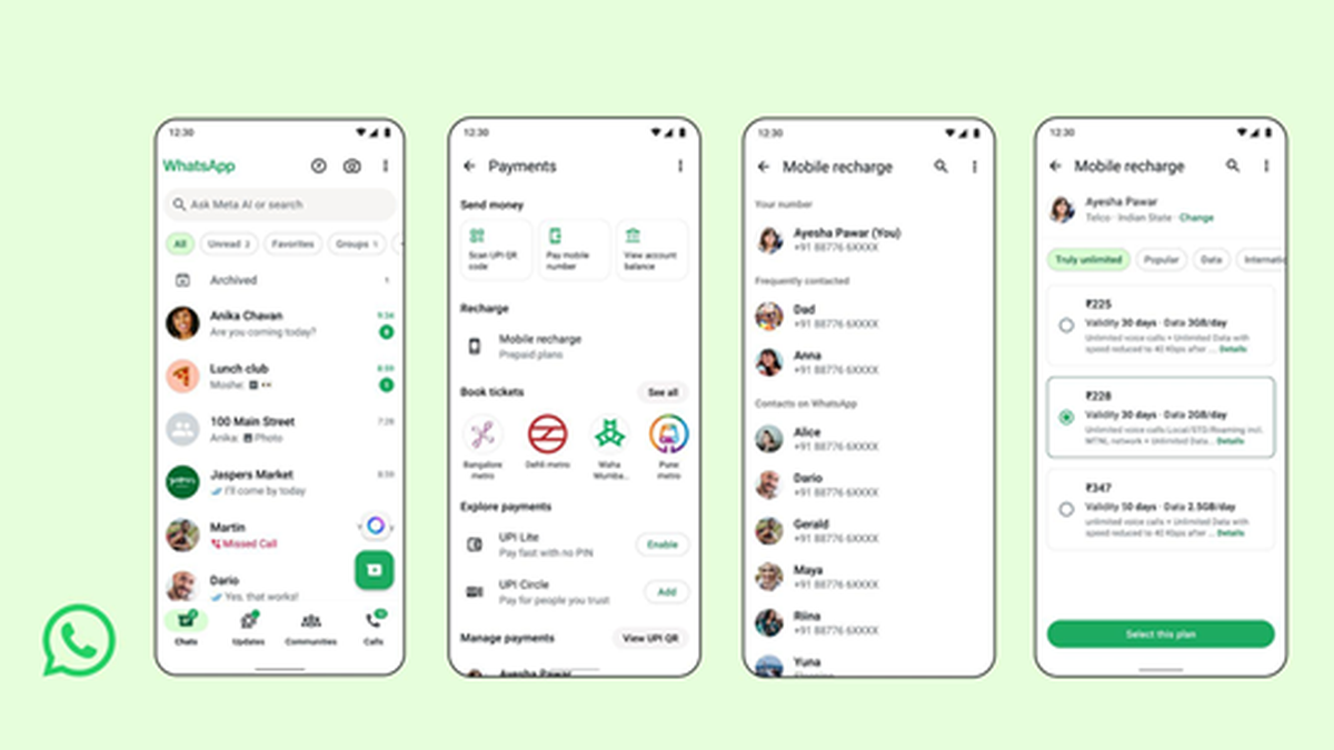 WhatsApp users in India can now do prepaid mobile recharge within the app