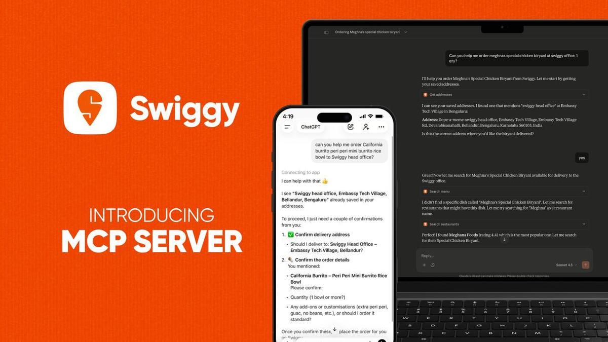 Swiggy is now letting users order through ChatGPT, Gemini and Claude