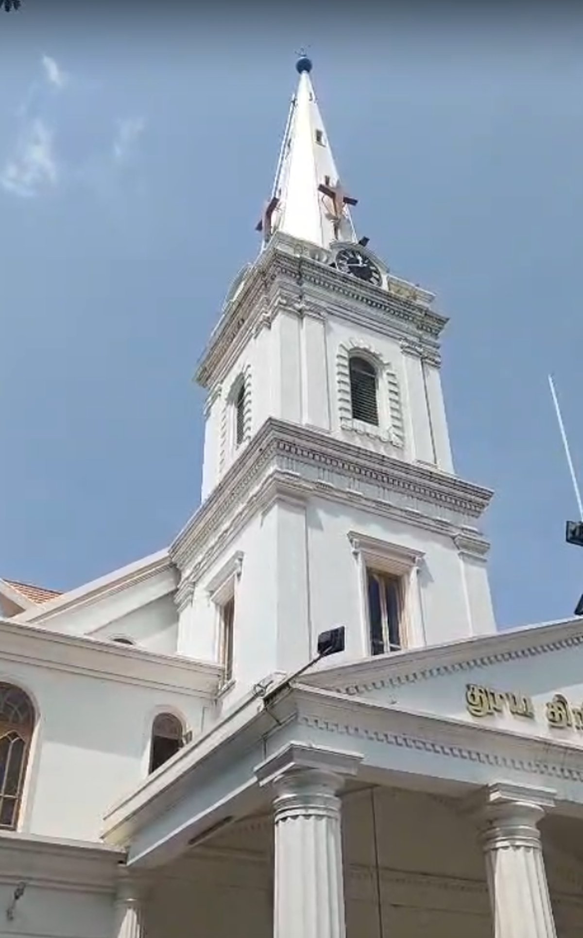 A histórica Catedral da Santíssima Trindade em Palayamkottai