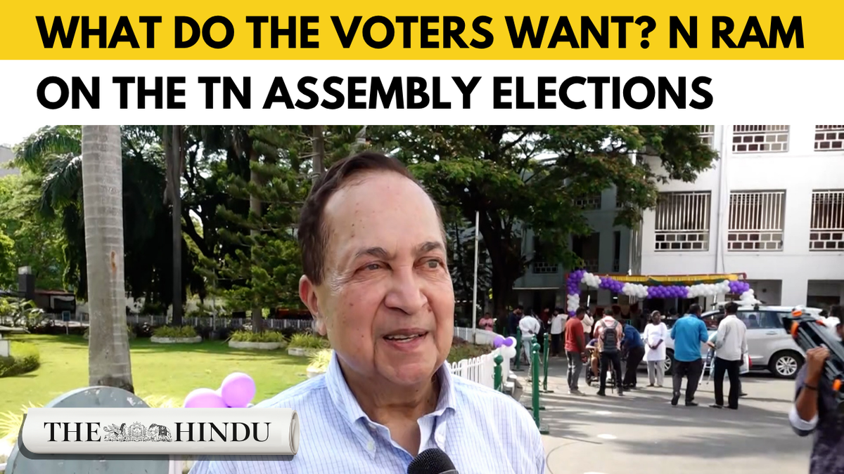 It is a three way contest in Tamil Nadu, says N. Ram, The Hindu Publishing Group